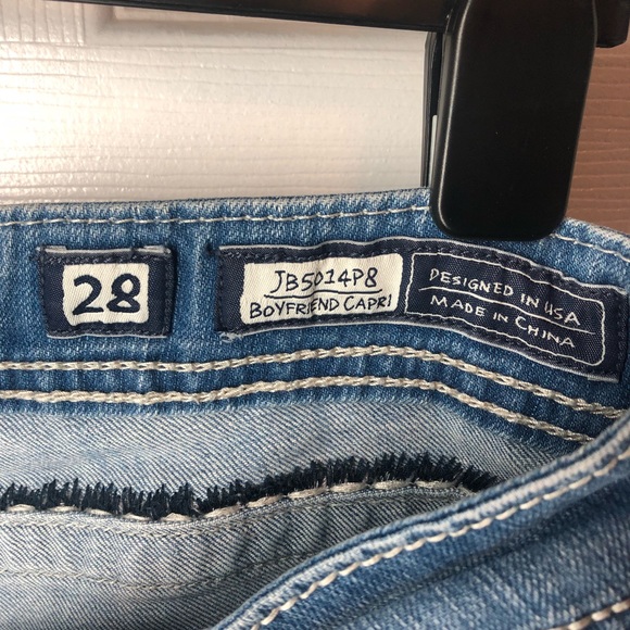 Miss Me Boyfriend Capri JB5014P8 Size 28 - Picture 5 of 8